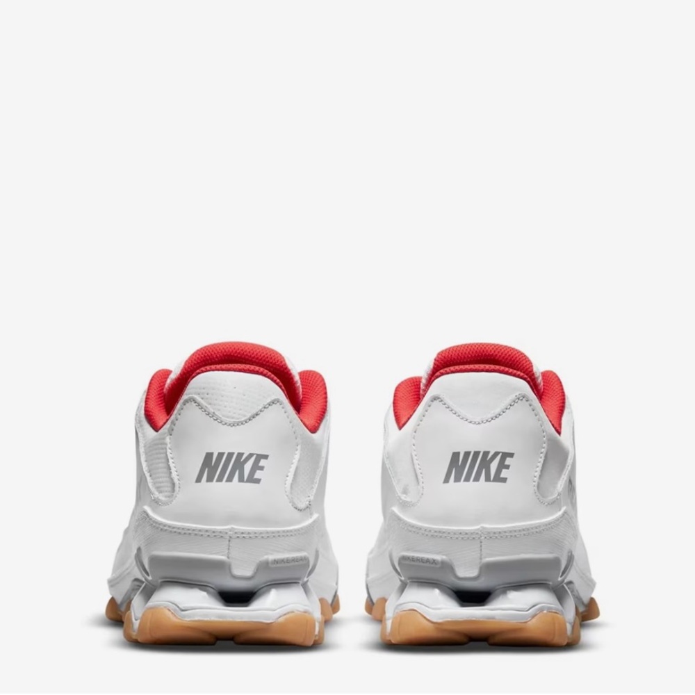 Nike Reax 8 TR Mesh White Wolf Grey Red 621716-103 Mens 13 NWOB - Picture 2 of 6